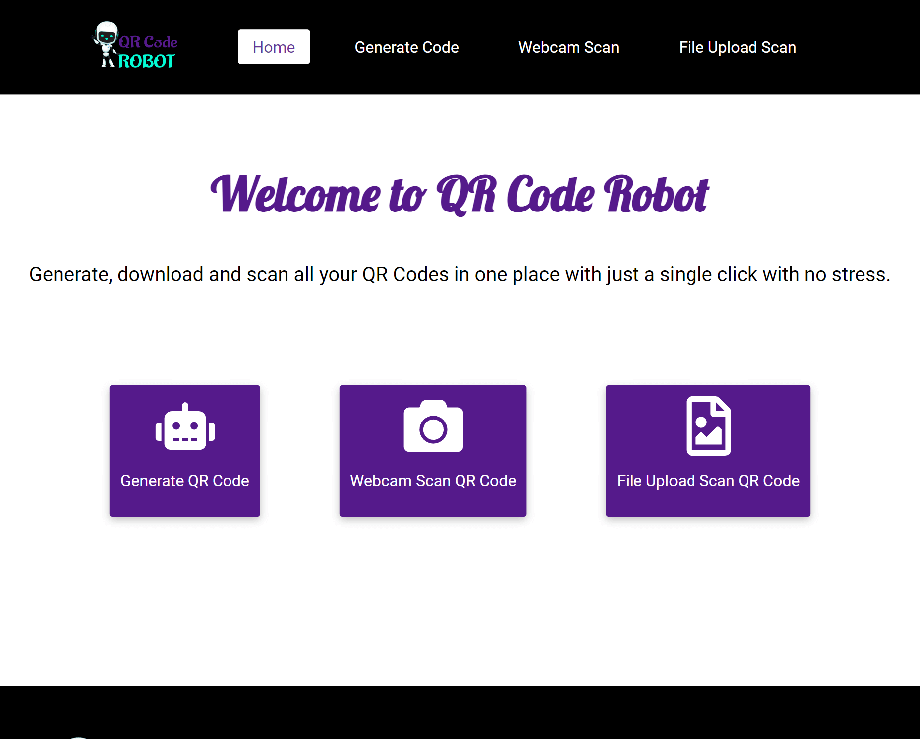 QR Code Robot